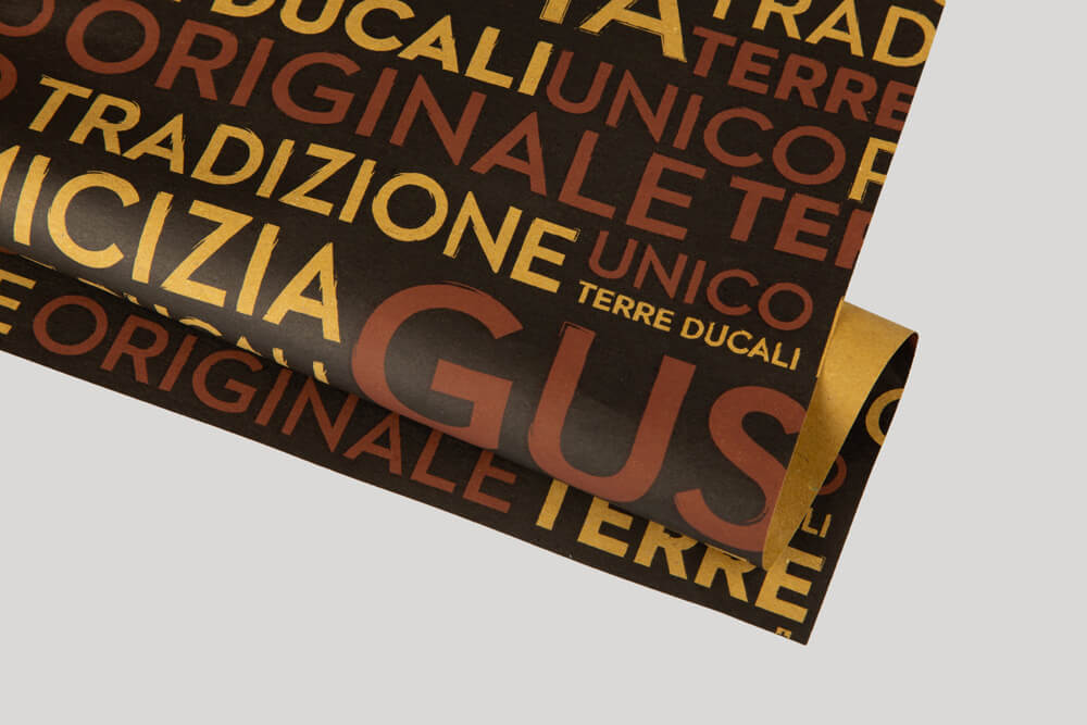 Esempio di carta paglia personalizzata
